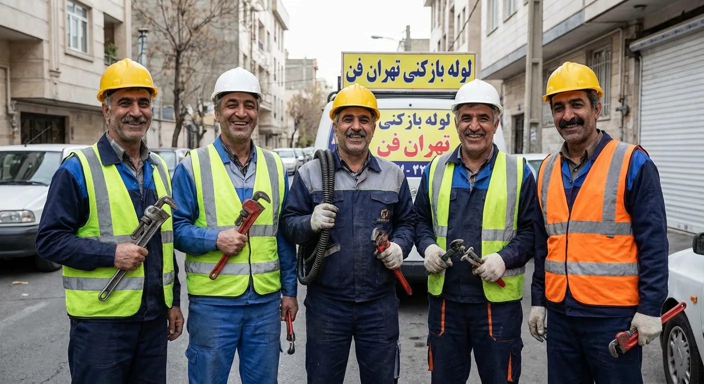 تیم حرفهای لولهبازکنی تهرانفن - اعزام در کمتر از ۳۰ دقیقه با گارانتی ۱۰۰٪